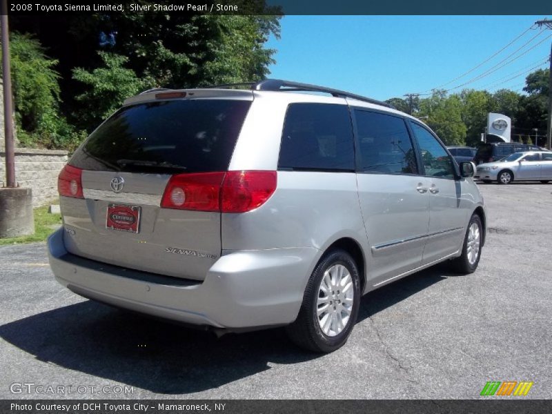 Silver Shadow Pearl / Stone 2008 Toyota Sienna Limited