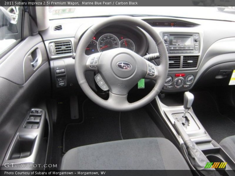 Marine Blue Pearl / Carbon Black 2011 Subaru Impreza 2.5i Premium Wagon