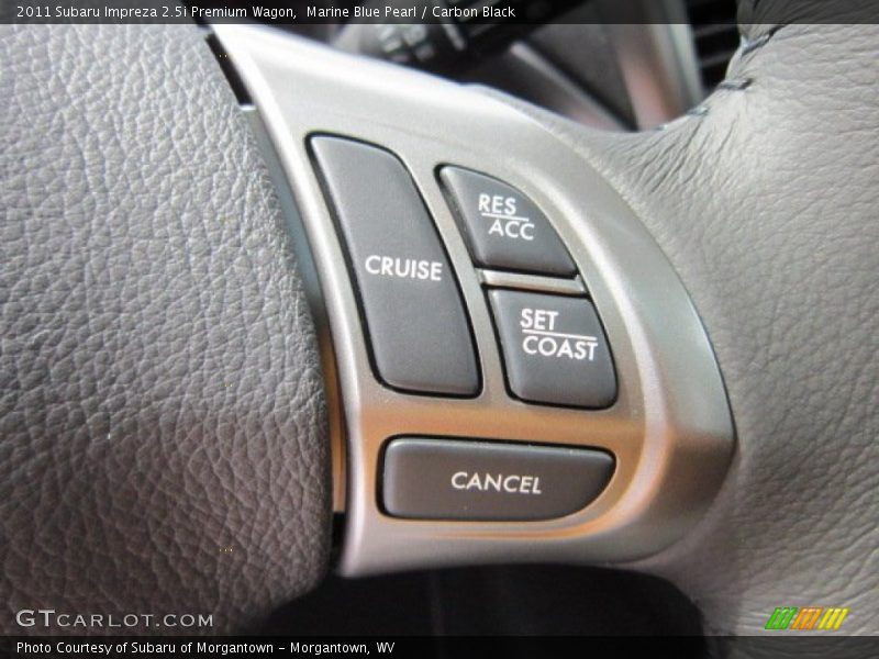 Marine Blue Pearl / Carbon Black 2011 Subaru Impreza 2.5i Premium Wagon