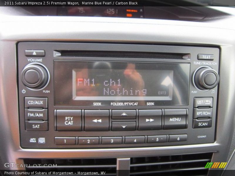 Audio System of 2011 Impreza 2.5i Premium Wagon