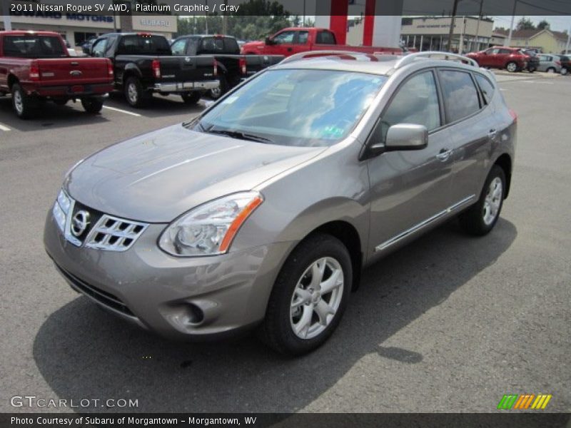 Platinum Graphite / Gray 2011 Nissan Rogue SV AWD