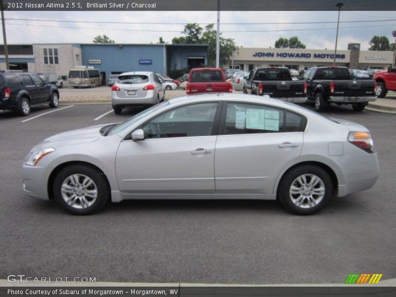 Brilliant Silver / Charcoal 2012 Nissan Altima 2.5 S