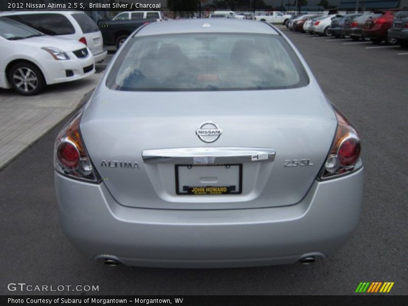 Brilliant Silver / Charcoal 2012 Nissan Altima 2.5 S