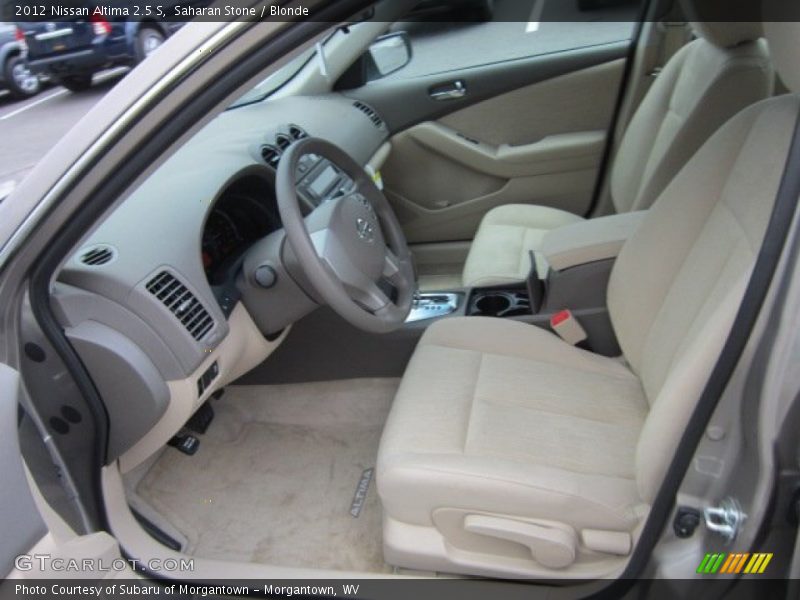  2012 Altima 2.5 S Blonde Interior