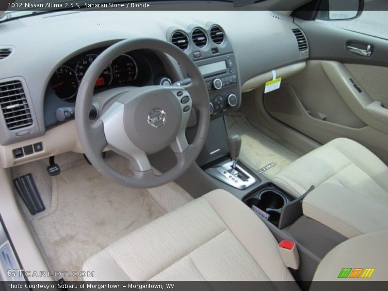  2012 Altima 2.5 S Blonde Interior