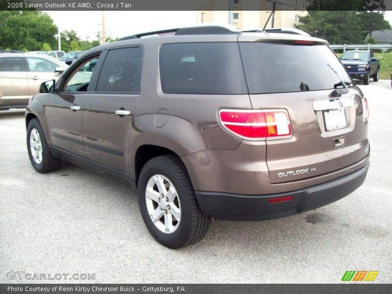 Cocoa / Tan 2008 Saturn Outlook XE AWD