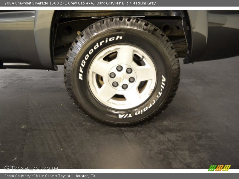 Dark Gray Metallic / Medium Gray 2004 Chevrolet Silverado 1500 Z71 Crew Cab 4x4