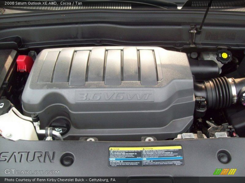  2008 Outlook XE AWD Engine - 3.6 Liter DOHC 24-Valve VVT V6