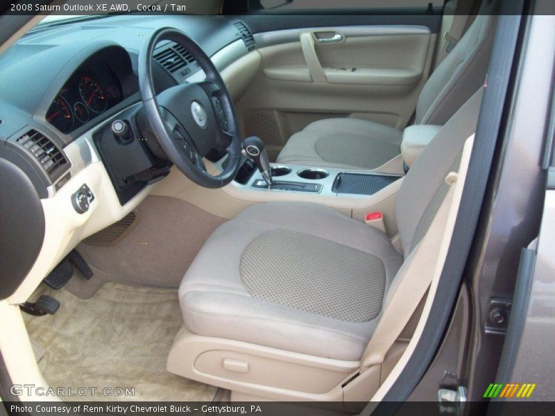  2008 Outlook XE AWD Tan Interior