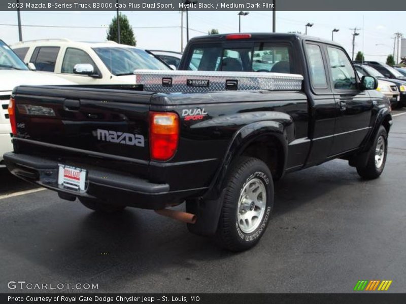 Mystic Black / Medium Dark Flint 2003 Mazda B-Series Truck B3000 Cab Plus Dual Sport