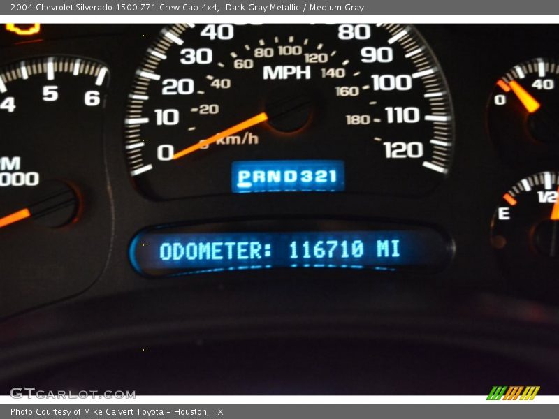 Dark Gray Metallic / Medium Gray 2004 Chevrolet Silverado 1500 Z71 Crew Cab 4x4