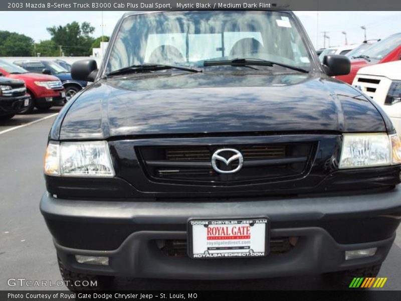 Mystic Black / Medium Dark Flint 2003 Mazda B-Series Truck B3000 Cab Plus Dual Sport