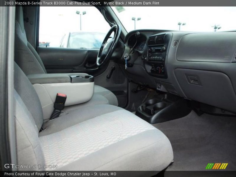 Mystic Black / Medium Dark Flint 2003 Mazda B-Series Truck B3000 Cab Plus Dual Sport