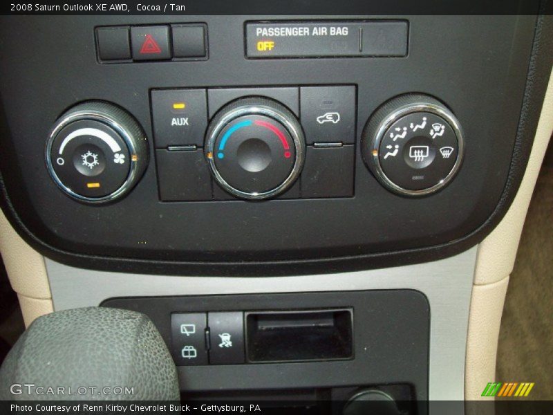 Controls of 2008 Outlook XE AWD