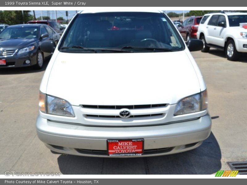 Super White / Gray 1999 Toyota Sienna XLE