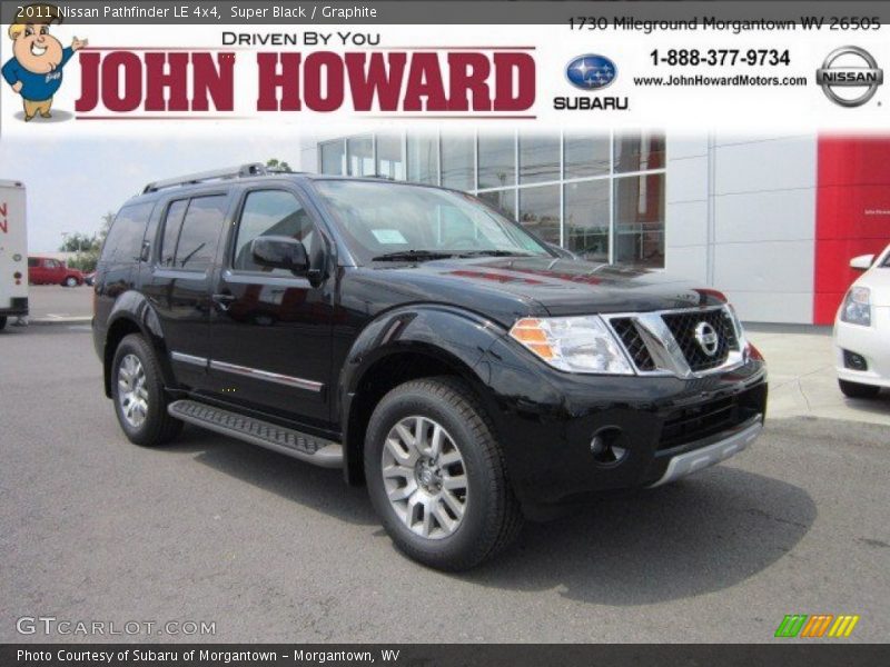 Super Black / Graphite 2011 Nissan Pathfinder LE 4x4