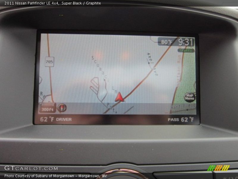 Super Black / Graphite 2011 Nissan Pathfinder LE 4x4