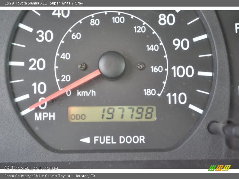 Super White / Gray 1999 Toyota Sienna XLE