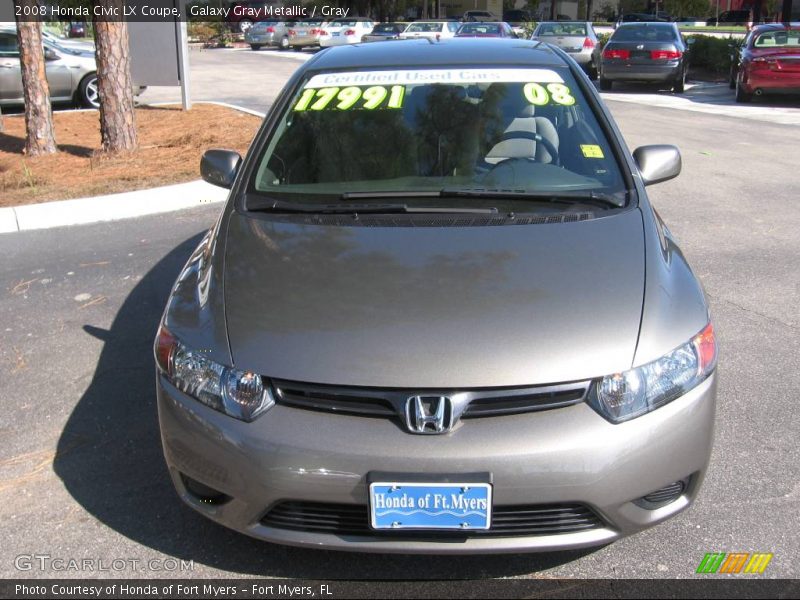 Galaxy Gray Metallic / Gray 2008 Honda Civic LX Coupe