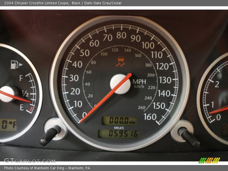 Black / Dark Slate Gray/Cedar 2004 Chrysler Crossfire Limited Coupe