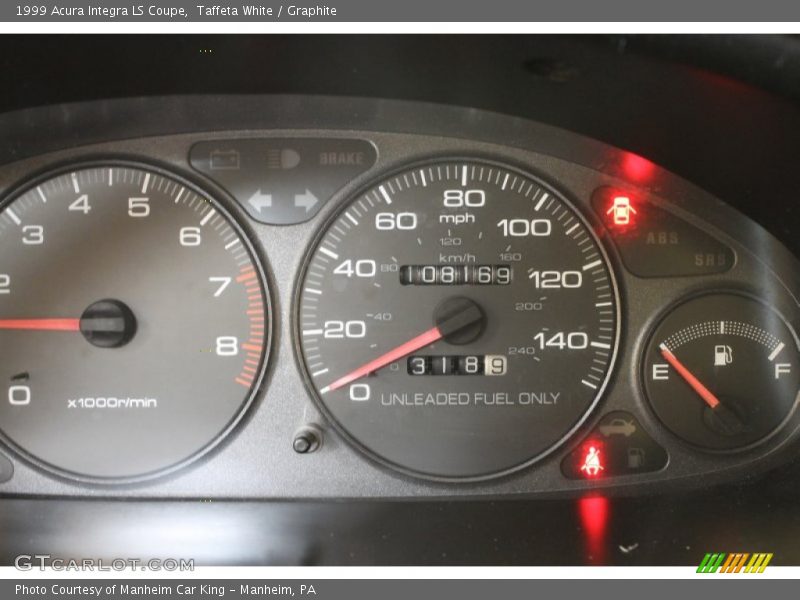 Taffeta White / Graphite 1999 Acura Integra LS Coupe