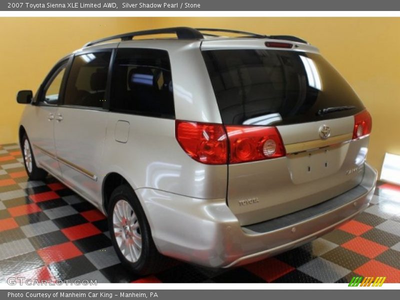 Silver Shadow Pearl / Stone 2007 Toyota Sienna XLE Limited AWD