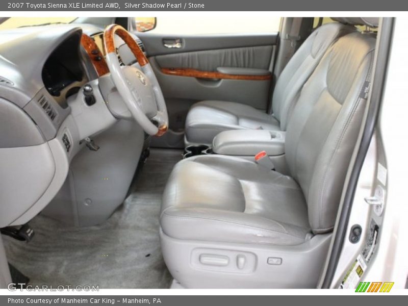 Silver Shadow Pearl / Stone 2007 Toyota Sienna XLE Limited AWD