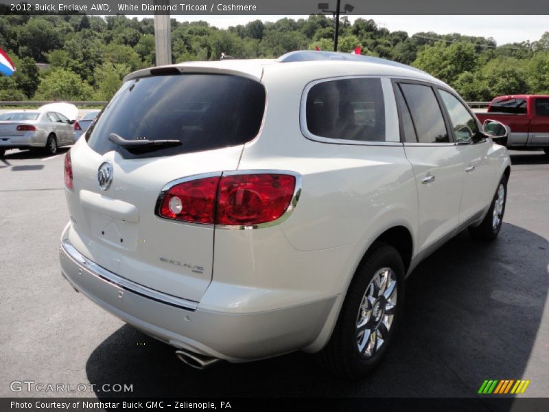 White Diamond Tricoat / Cashmere 2012 Buick Enclave AWD