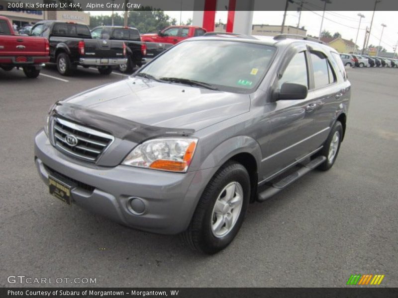 Alpine Gray / Gray 2008 Kia Sorento LX 4x4