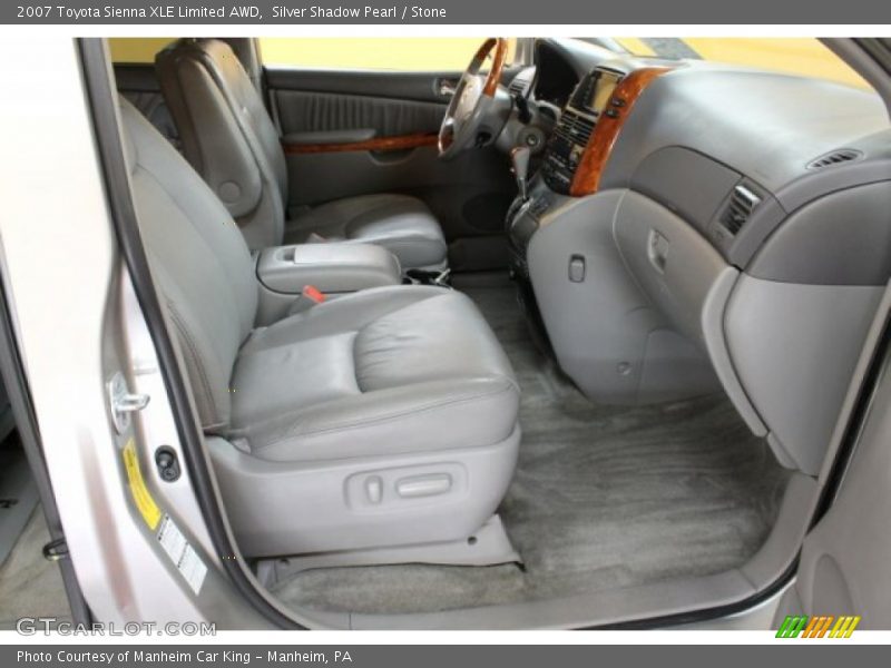 Silver Shadow Pearl / Stone 2007 Toyota Sienna XLE Limited AWD