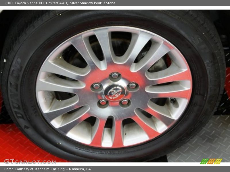 Silver Shadow Pearl / Stone 2007 Toyota Sienna XLE Limited AWD