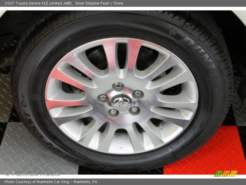 Silver Shadow Pearl / Stone 2007 Toyota Sienna XLE Limited AWD