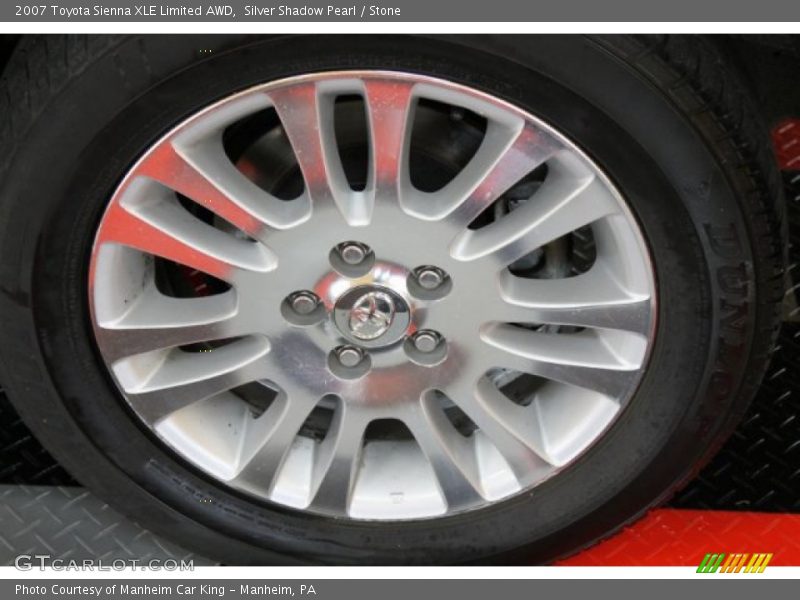 Silver Shadow Pearl / Stone 2007 Toyota Sienna XLE Limited AWD