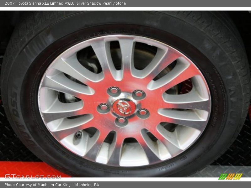 Silver Shadow Pearl / Stone 2007 Toyota Sienna XLE Limited AWD