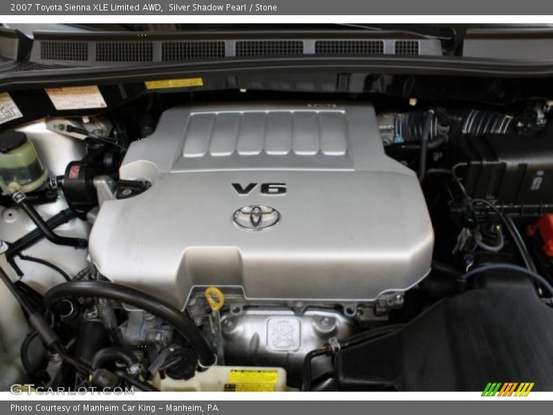 Silver Shadow Pearl / Stone 2007 Toyota Sienna XLE Limited AWD