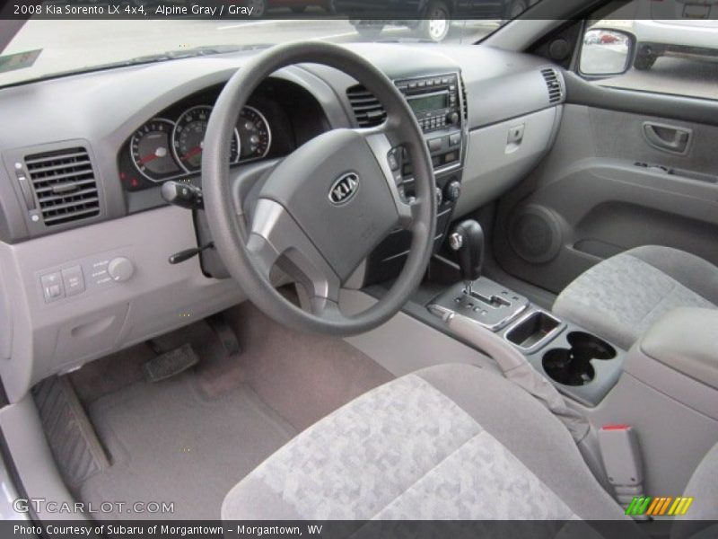 Alpine Gray / Gray 2008 Kia Sorento LX 4x4