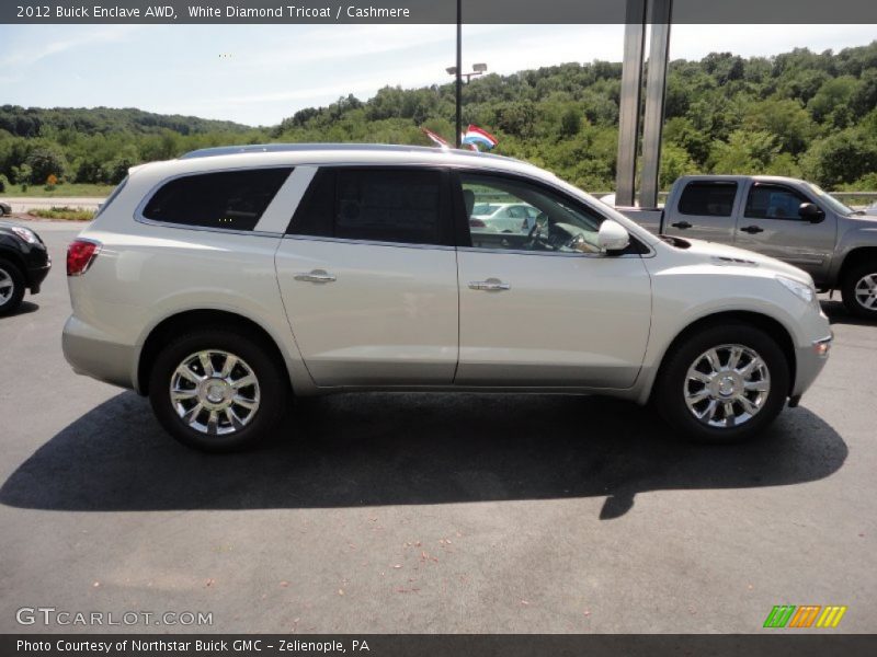 White Diamond Tricoat / Cashmere 2012 Buick Enclave AWD