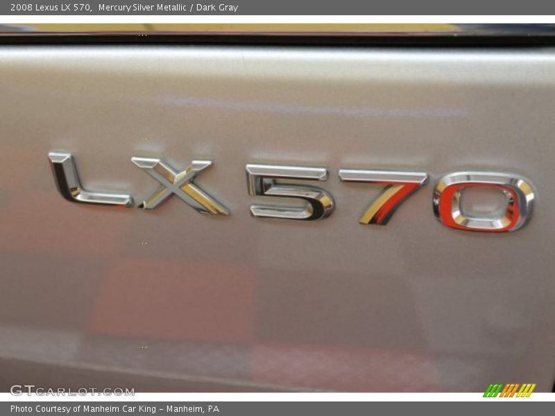 Mercury Silver Metallic / Dark Gray 2008 Lexus LX 570