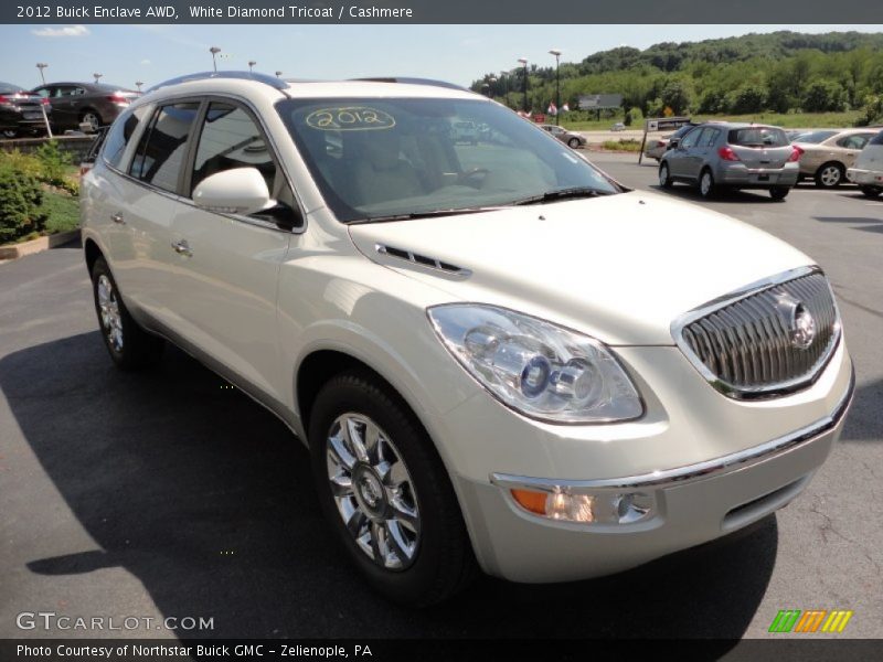 White Diamond Tricoat / Cashmere 2012 Buick Enclave AWD