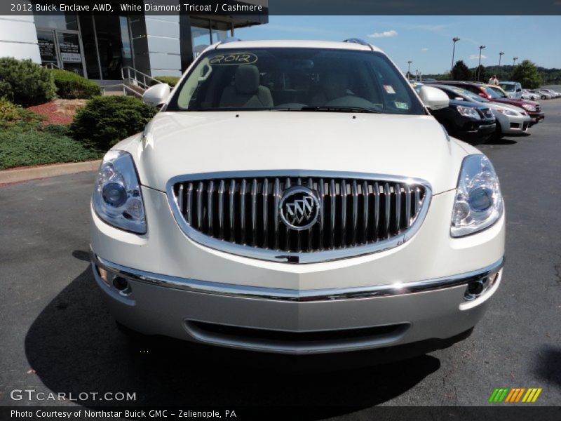 White Diamond Tricoat / Cashmere 2012 Buick Enclave AWD
