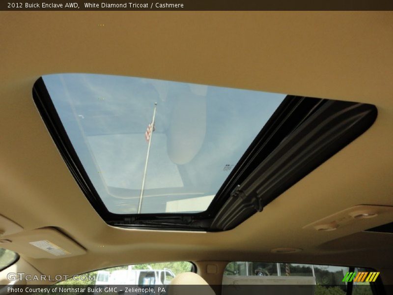 White Diamond Tricoat / Cashmere 2012 Buick Enclave AWD