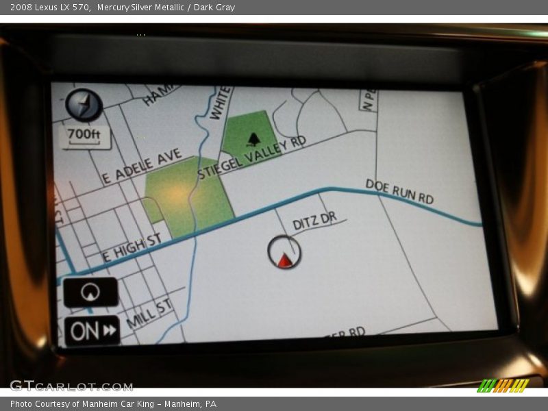 Mercury Silver Metallic / Dark Gray 2008 Lexus LX 570
