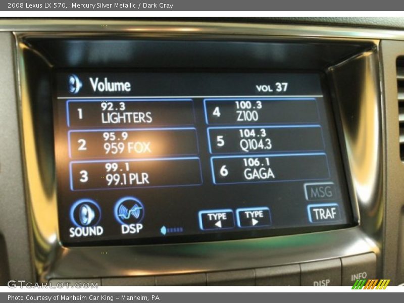 Mercury Silver Metallic / Dark Gray 2008 Lexus LX 570
