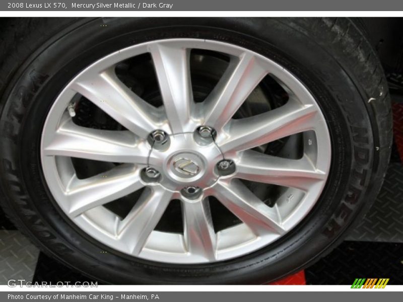 Mercury Silver Metallic / Dark Gray 2008 Lexus LX 570