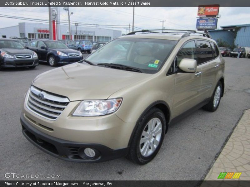 Harvest Gold Metallic / Desert Beige 2009 Subaru Tribeca Limited 5 Passenger