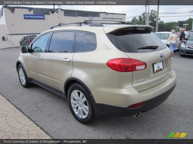 Harvest Gold Metallic / Desert Beige 2009 Subaru Tribeca Limited 5 Passenger