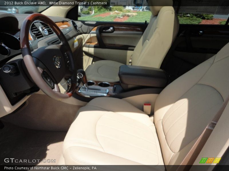 White Diamond Tricoat / Cashmere 2012 Buick Enclave AWD