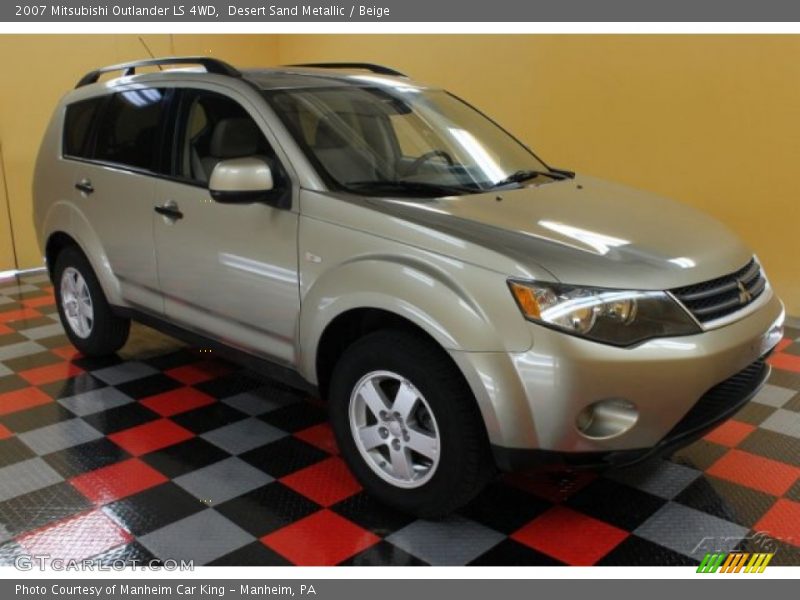 Desert Sand Metallic / Beige 2007 Mitsubishi Outlander LS 4WD