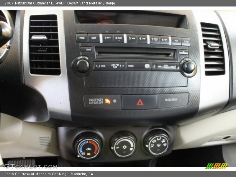 Desert Sand Metallic / Beige 2007 Mitsubishi Outlander LS 4WD