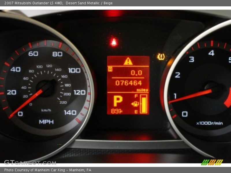 Desert Sand Metallic / Beige 2007 Mitsubishi Outlander LS 4WD